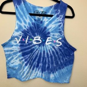 NWOT#TakeThat BAILEY APPAREL tie dye V.I.B.E.S top